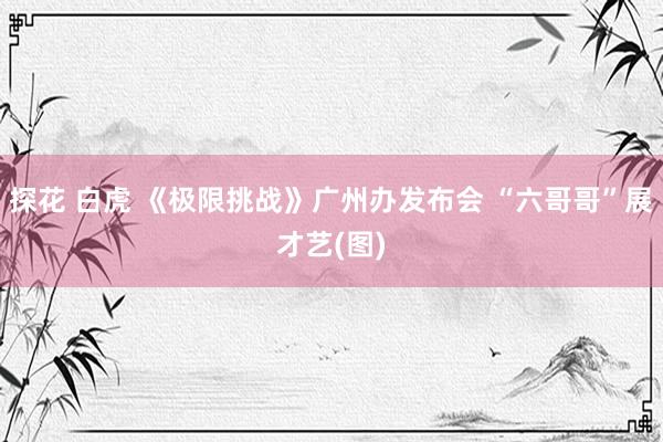 探花 白虎 《极限挑战》广州办发布会 “六哥哥”展才艺(图)