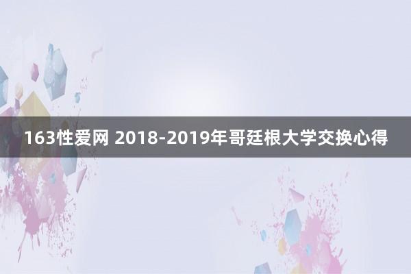 163性爱网 2018-2019年哥廷根大学交换心得